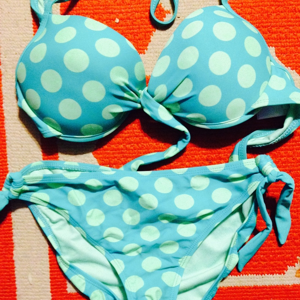 Poka dot bikini medium